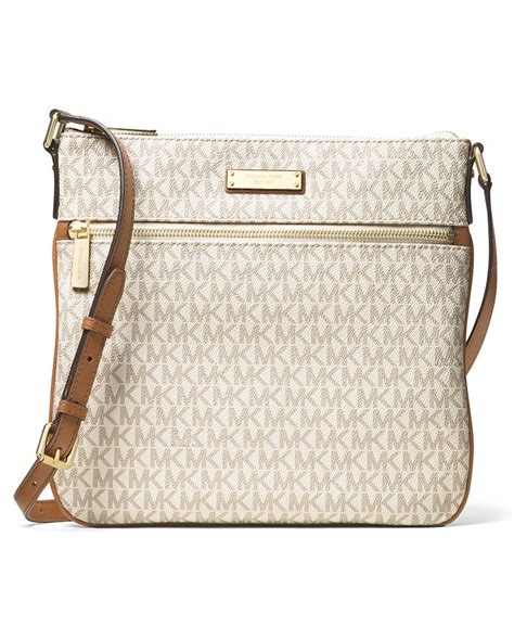 michael kors bedford leather small white crossbody bag|michael kors bedford flat crossbody.